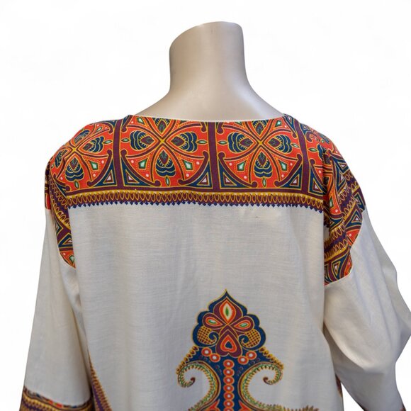 Vintage 1970s Dashiki Caftan Dress – Size Large - Picture 10 of 16